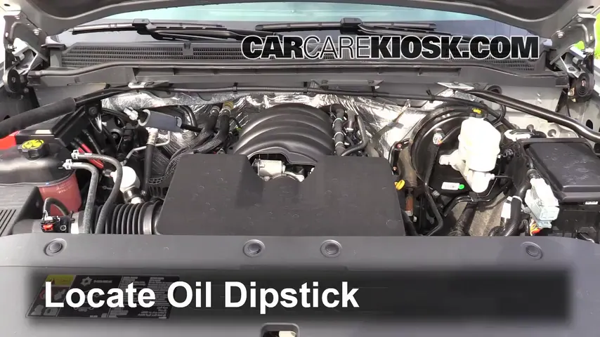2014 GMC Sierra 1500 SLE 4.3L V6 FlexFuel Crew Cab Pickup Oil Check Oil Level